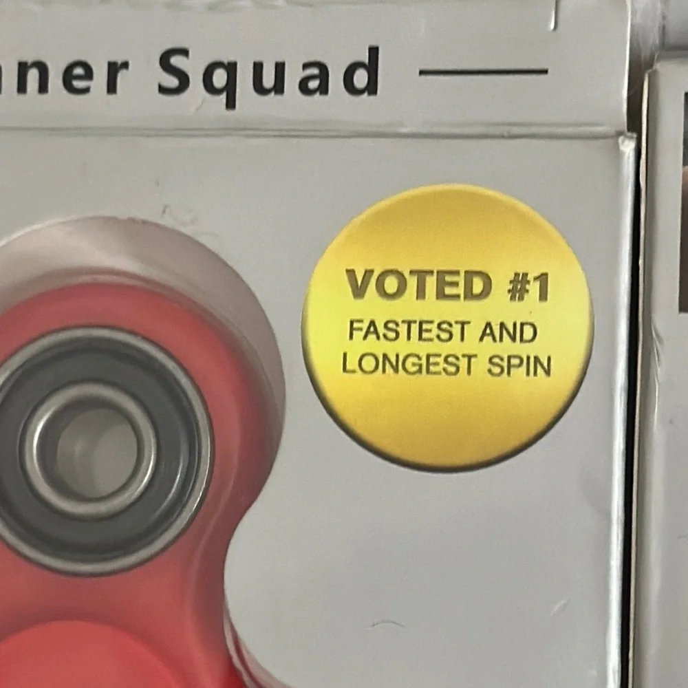 Top Trenz Red‎ and Blue Fidget Spinners Set of 2 - Voted #1 Fastest and Longest